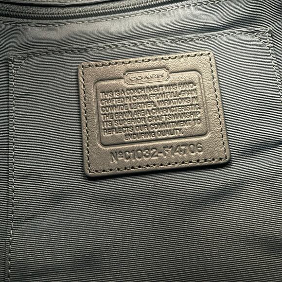 Coach 2010 Baby Blue F14706 Leather bag Slouchy carry-all + crossbody strap - Picture 4 of 10